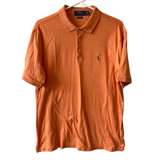 POLO RALPH LAUREN SS POLO SHIRT MENS M 3 BUTTON PREPPY OFFICE CASUAL COASTAL - Picture 1 of 12